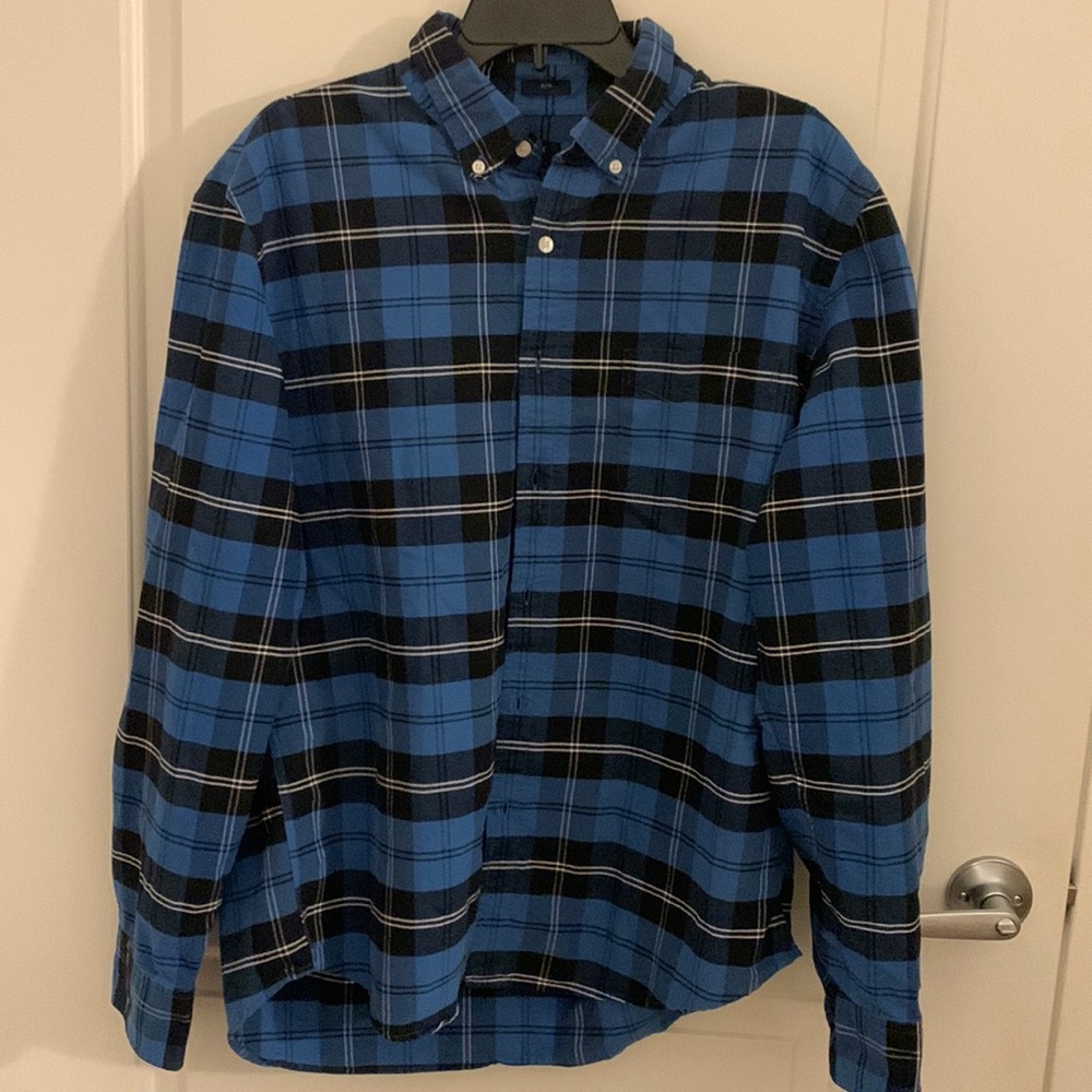 J. Crew Flannel “Oxford-Slim”
